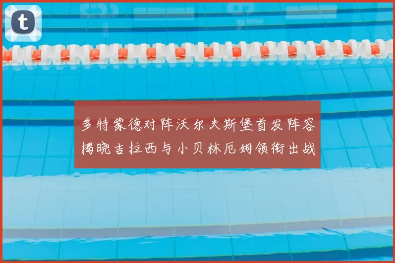 多特蒙德对阵沃尔夫斯堡首发阵容揭晓吉拉西与小贝林厄姆领衔出战