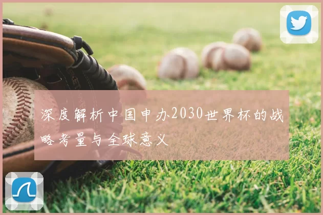 深度解析中国申办2030世界杯的战略考量与全球意义